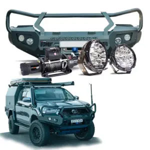 ROCKARMOR GT HOOP BULLBAR COMBO PACK TO SUIT TOYOTA HILUX 2015-2020