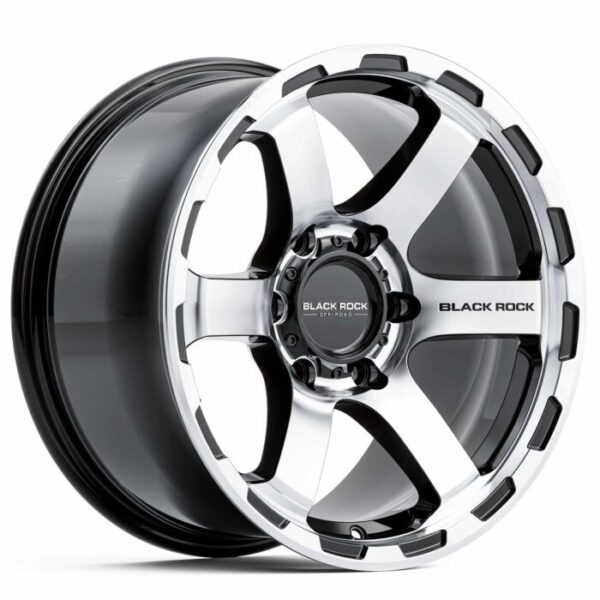 Black Rock Grip GLOSS BLACK 20×9 6×130 25PP