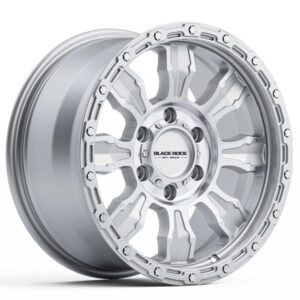 Black Rock Venture SILVER MACHINED 18×9 5×127 35PP