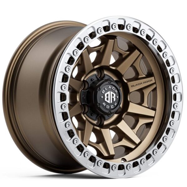 Black Rock Cage Beadlock DARK BRONZE 17×9 5×114.3 10PP