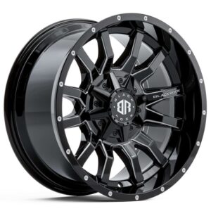 Black Rock Predator GLOSS BLACK 22×12 6×139.7 -5PP