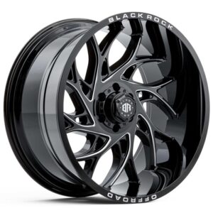 Black Rock Stryker GLOSS BLACK 22×10 6×139.7 10PP