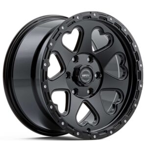 GT Form Hearts SUV GLOSS BLACK 17×9 6×139.7 20PP