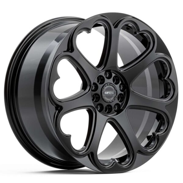 GT Form Hearts GLOSS BLACK 18×8.5 5×100 40PP