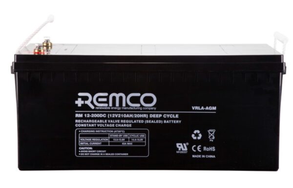 Remco AGM Deep Cycle Battery RM12-200DC