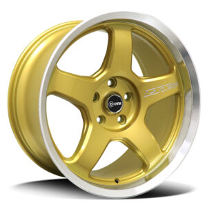 DTM Old-Skool YA3835 | DT5 GOLD POLISH 18×10.5 5×114 22P