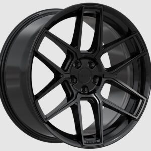 Niche NC281 | Rise GLOSS BLACK 20×9.5 5×114 38P