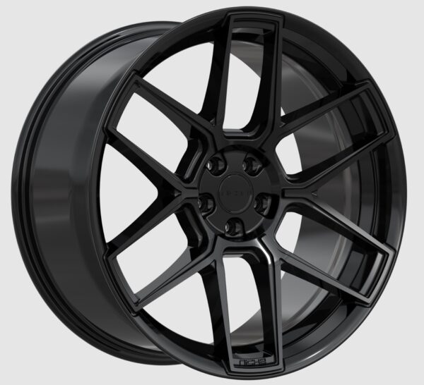 Niche NC281 | Rise GLOSS BLACK 20×9.5 5×114 38P