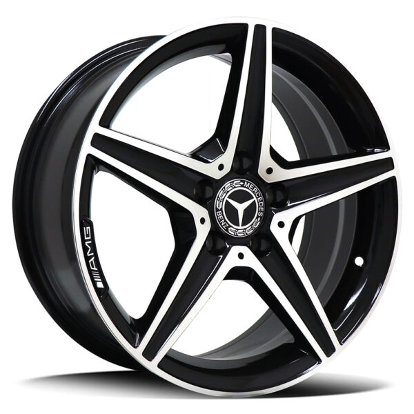 Replica Mercedes 3173F GLOSS BLACK 17×7.5 5×112 35P