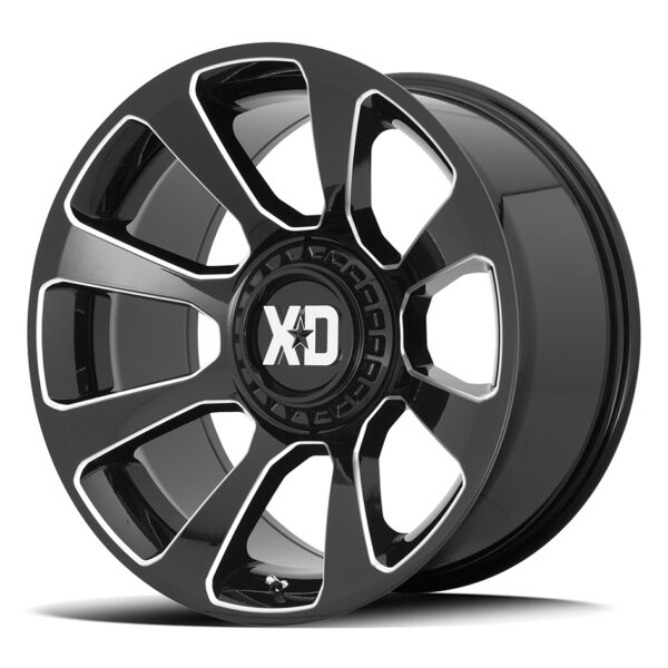 KMC Xd XD854 | Reactor BLACK MILLED 20×9 6×120 18P