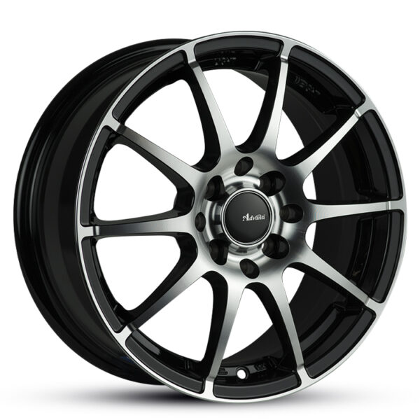 Advanti Racing Lima 40 GLOSS BLACK 15×6 4×100,4×114.3 40P