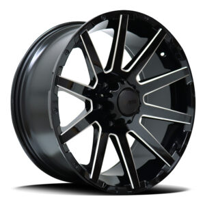 DTM Hd 9352| Nikita BLACK MILLED 20×9 6×139 15P