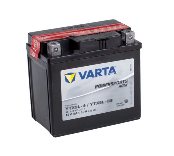 Varta Powersports Battery YTX5L-4