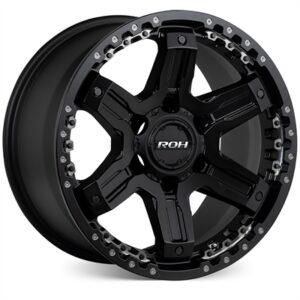 ROH Alloy Rock 6 Matt Black 17×9 6×139.7 40P