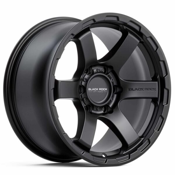 Black Rock Grip SATIN BLACK 17x9 6x114.3 25PP