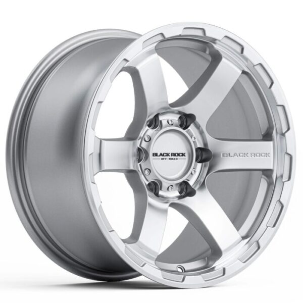 Black Rock Grip SILVER MACHINED 17x9 6x139.7 20PP