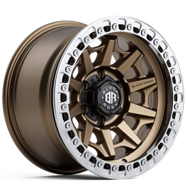 Black Rock Cage Beadlock DARK BRONZE 17x9 5x150 10PP