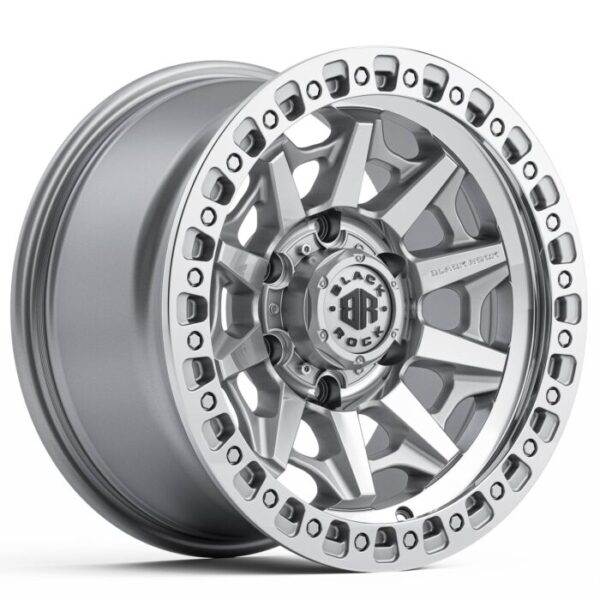 Black Rock Cage SILVER MACHINED 17x9 6x139.7 12PP
