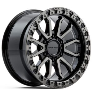 Black Rock Cobra GLOSS BLACK 17x9 6x139.7 25PP