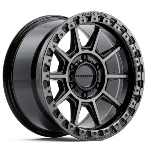 Black Rock Gunner GLOSS BLACK 17x9 6x139.7 20PP