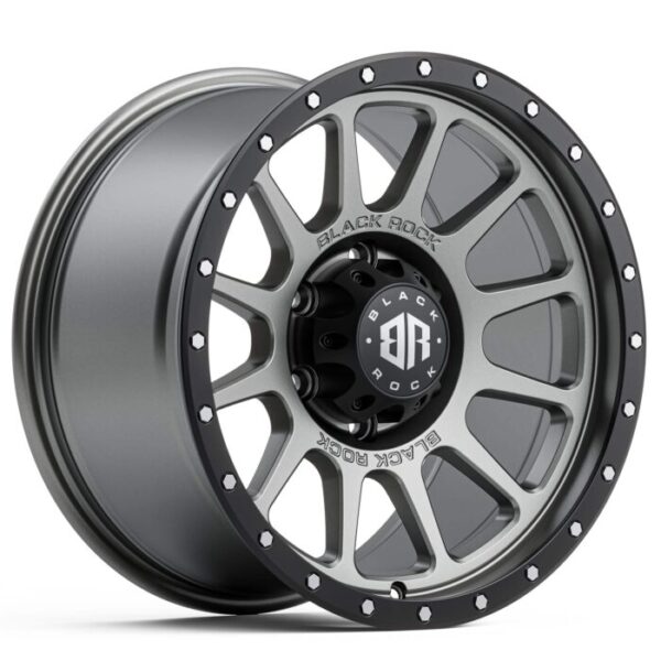 Black Rock Omega GUNMETAL GREY 17x9 6x139.7 12PP