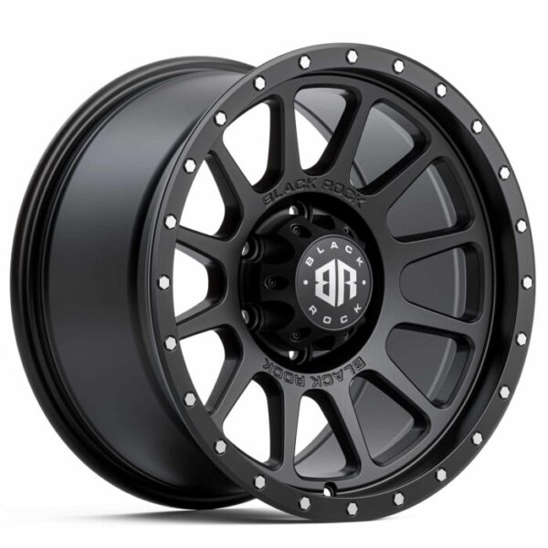 Black Rock Omega SATIN BLACK 17x9 6x114.3 12PP