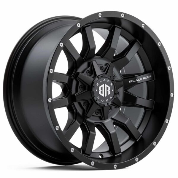 Black Rock Predator SATIN BLACK 17x9 6x139.7 10PP
