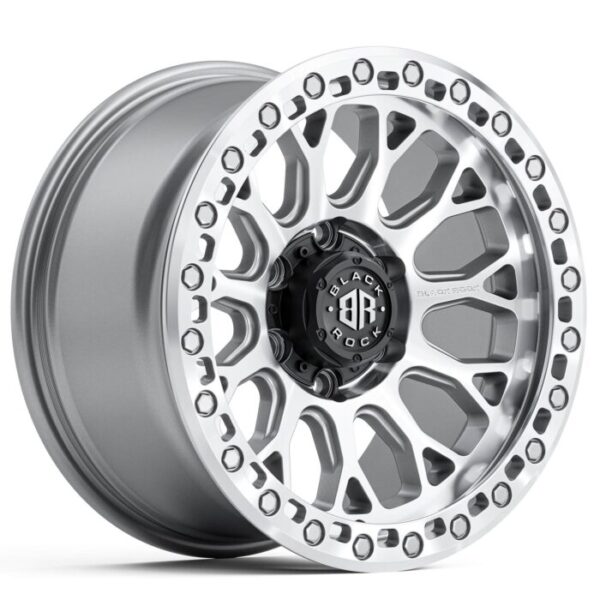 Black Rock Spider SILVER MACHINED 18x9 6x139.7 12PP