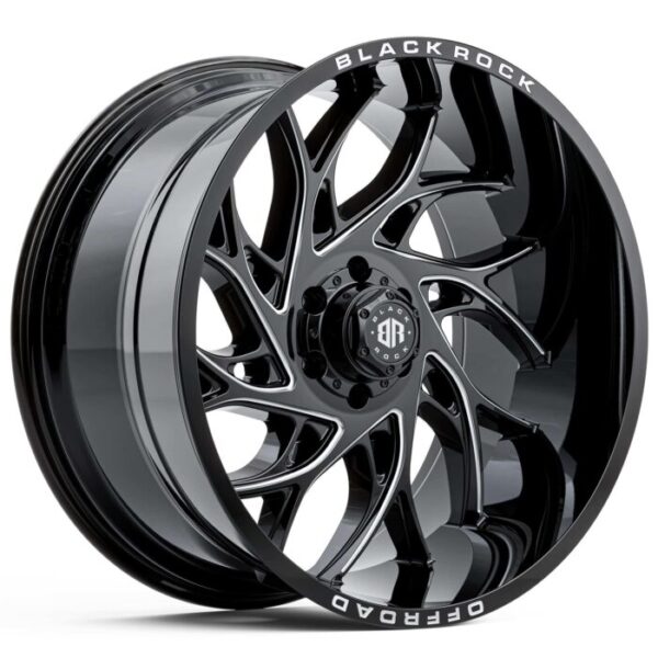 Black Rock Stryker GLOSS BLACK 22x10 6x139.7 10PP