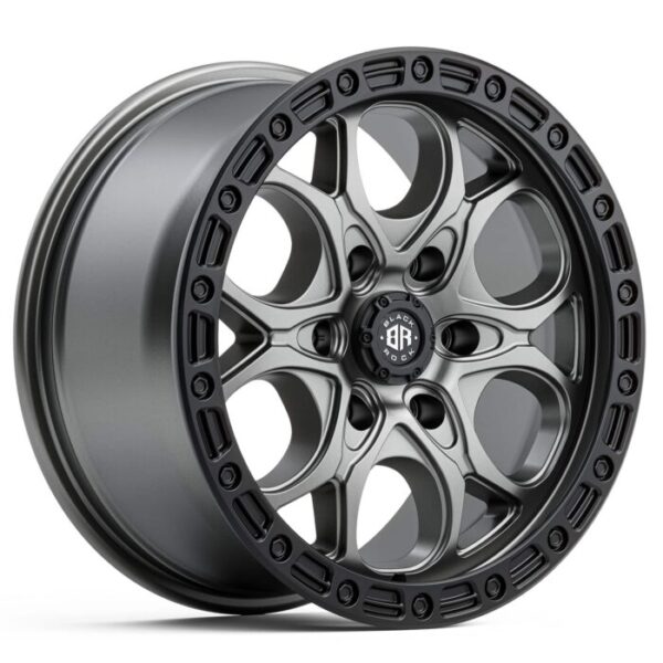 Black Rock Bolt GUNMETAL GREY 17x8.5 6x139.7 30PP