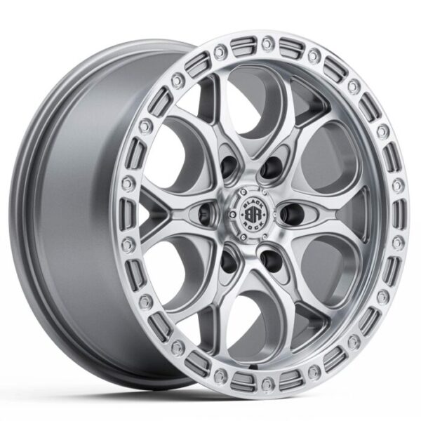 Black Rock Bolt SILVER MACHINED 17x8.5 6x139.7 30PP