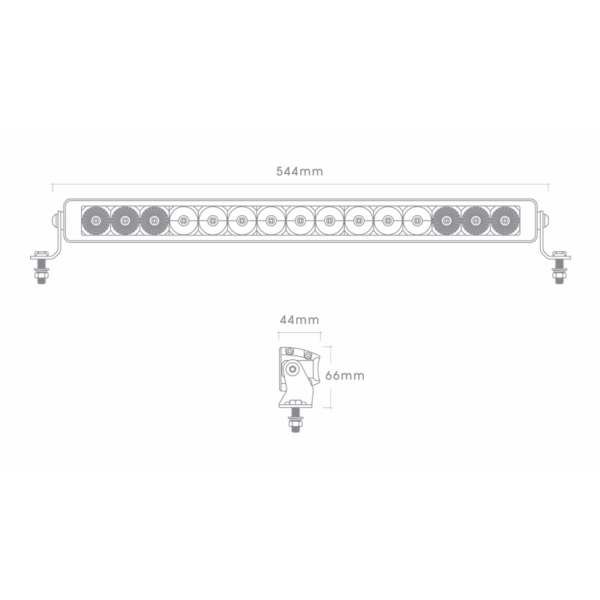 Big Red 12/24V 20In 4500L Led Light Bar - Image 3