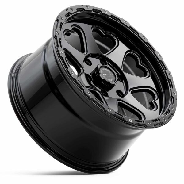 GT Form Hearts SUV Gloss Black 17x9 6x139.7 ET20 - Image 2