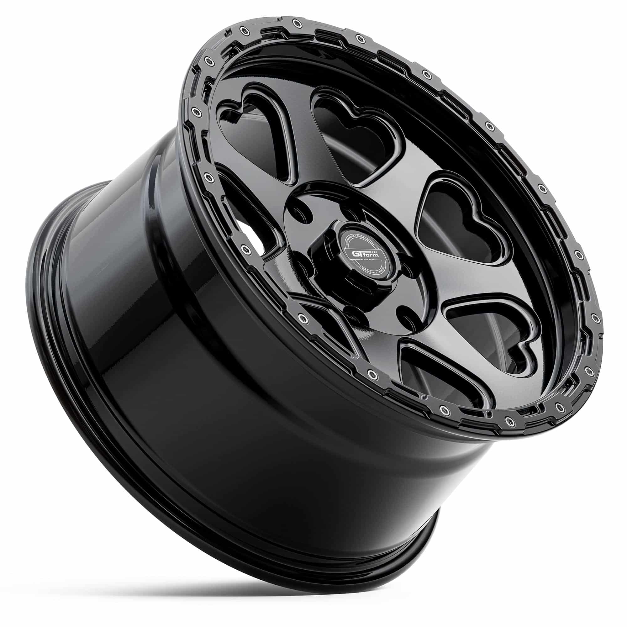 GT Form Hearts SUV Gloss Black 17x9 5x127 ET20 - Image 2
