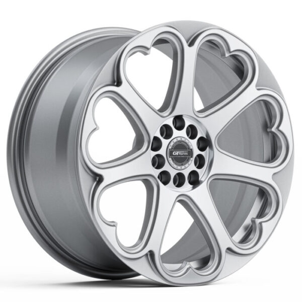 GT Form Hearts SILVER MACHINED 18x8.5 5x114.3 40PP