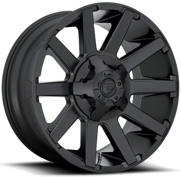 Fuel D437 | Contra SATIN BLACK 20x9 8x170 20P