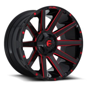 Fuel D643 | Contra BLACK MILLED 20x9 6x135 20P