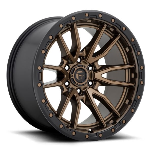 Fuel D681 | Rebel (6 Stud) BRONZE WITH 22x10 6x139 -139P