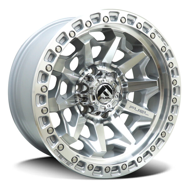 Fuel D883 | Covert SILVER MACHINED 18x9 6x139 1P