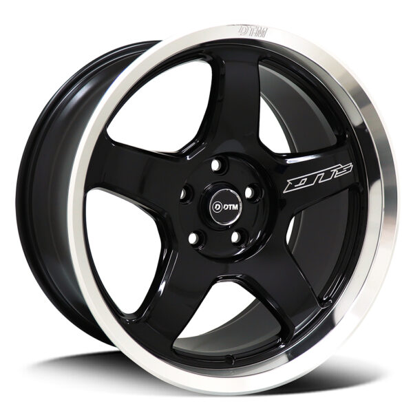 DTM Old-Skool YA3835 | DT5 BLACK POLISH 18x9.5 5x114 10P