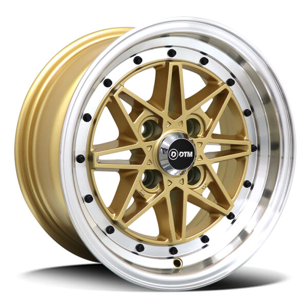 DTM Old-Skool 9105 | Old Skool-Viii GOLD POLISH 14x6.5 4x100 10P