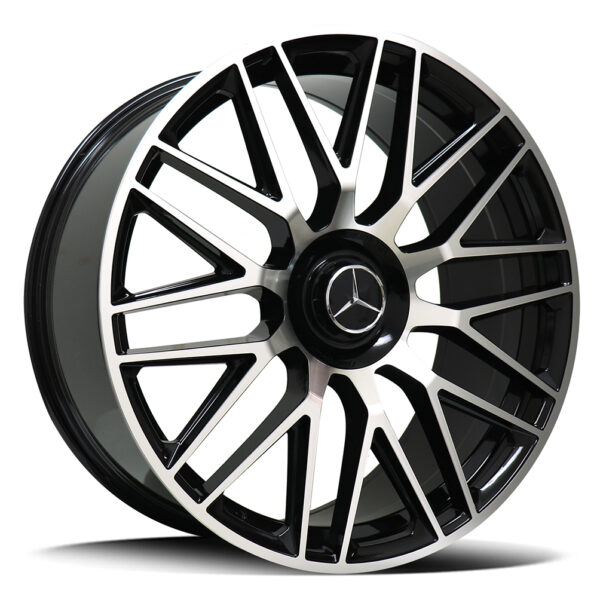 Replica Mercedes 1762 GLOSS BLACK 22x11.5 5x112 47P