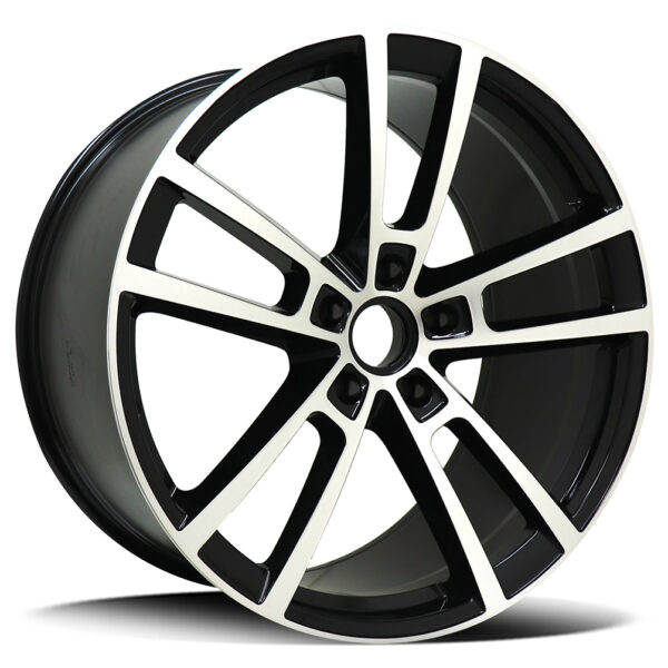 Replica Porsche 3081F GLOSS BLACK 22x10 5x130 48P