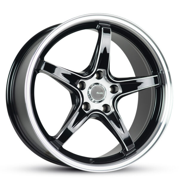 Advanti Racing SQ02 35 GLOSS BLACK 18x8 5x114.3 35P