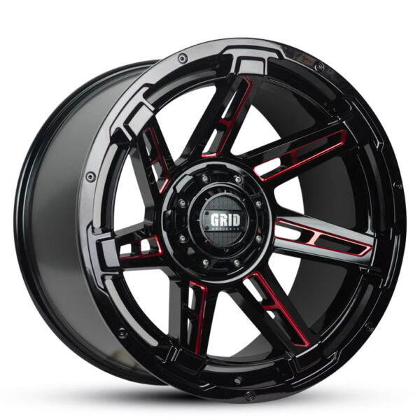 Grid GD12 -44 GLOSS BLACK 22x12 5x127 -44P