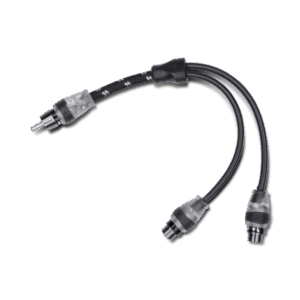 Rockford Fosgate RFITY-1M Premium Rca Y Adapter (1) Male To (2) Female (Pair)
