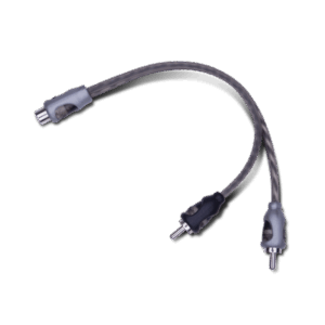 Rockford Fosgate RFIY-1F Twisted Rca Y Adapter (1) Female To (2) Male (Pair)