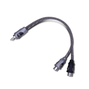 Rockford Fosgate RFIY-1M Twisted Rca Y Adapter (1) Male To (2) Female (Pair)