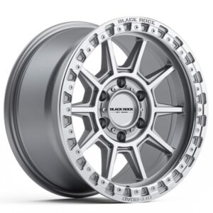Black Rock Gunner SILVER MACHINED 17x9 6x139.7 20PP