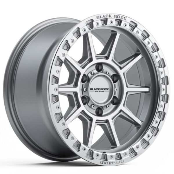 Black Rock Gunner SILVER MACHINED 17x9 6x139.7 20PP